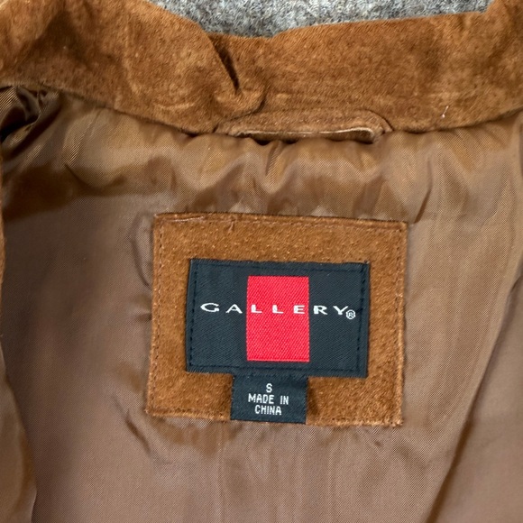 Vintage Gallery Brown Genuine Suede Leather Fringe Jacket Women’s S Western Boho - Picture 6 of 12